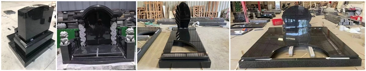 Tombstones black granite headstone