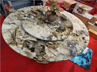 60 inča okrugli mramorni sto