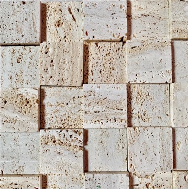 Zid od travertinskih pločica