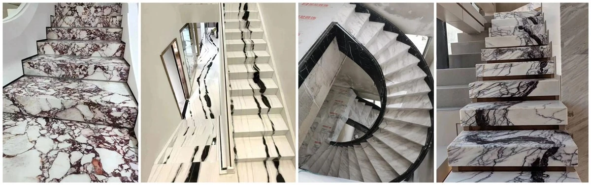 white marble stairs and risers white marble stairs and risers